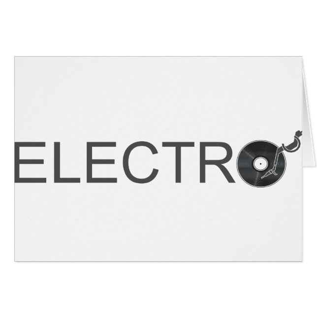 Électro - disque vinyle DJ Clubber de plaque (Devant horizontal)