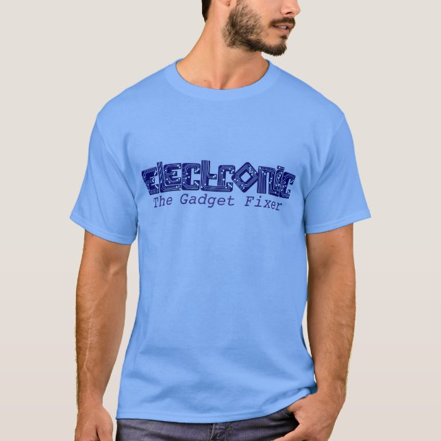 Electronic blue le gadget fixeur t-shirt (Devant)