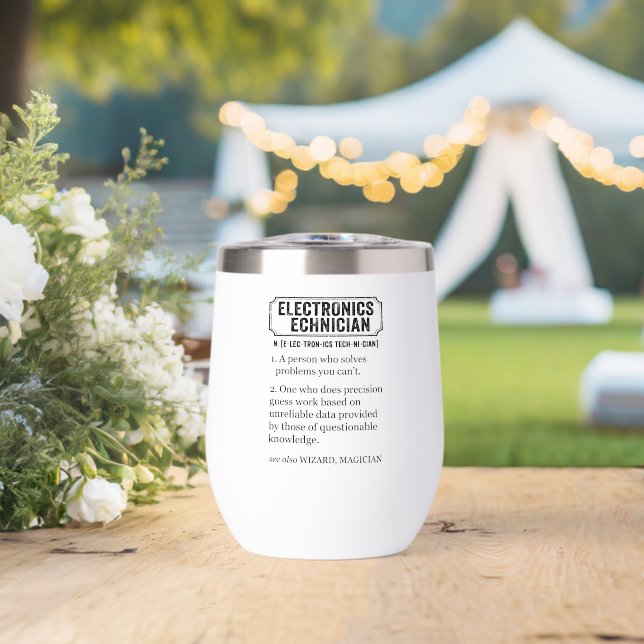 Electronics Technician Funny Definition (Mariage (pivoté))