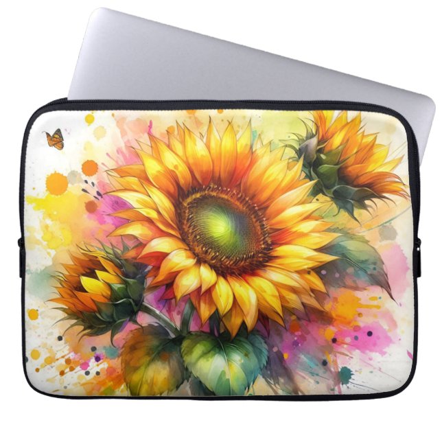 Électronique, Sac Portable - Tournesol Jaune (Devant)