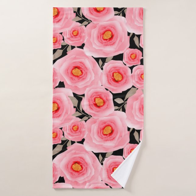 Elégance Abstraite motif sans couture avec parquet (Serviette de bain)