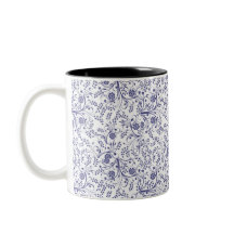 Élégance botanique Mug blanc