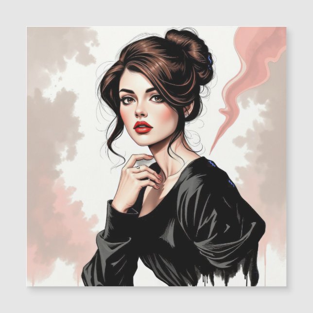 Élégance brune au regard énigmatique (Devant)