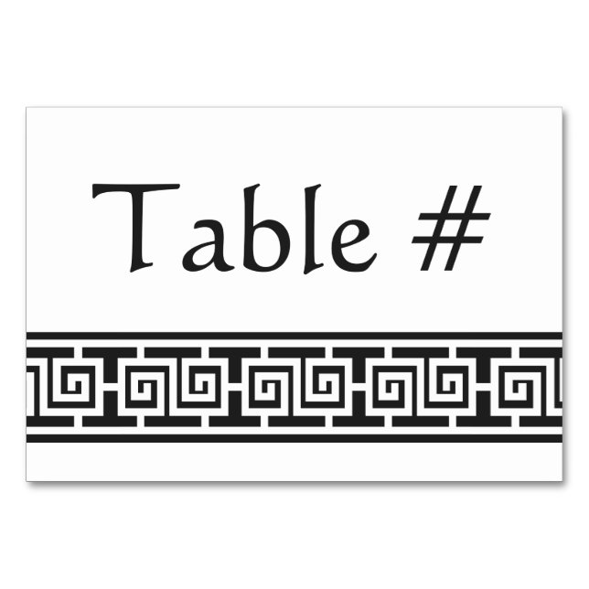 Élégance chinoise dans la carte de table noire (Devant)