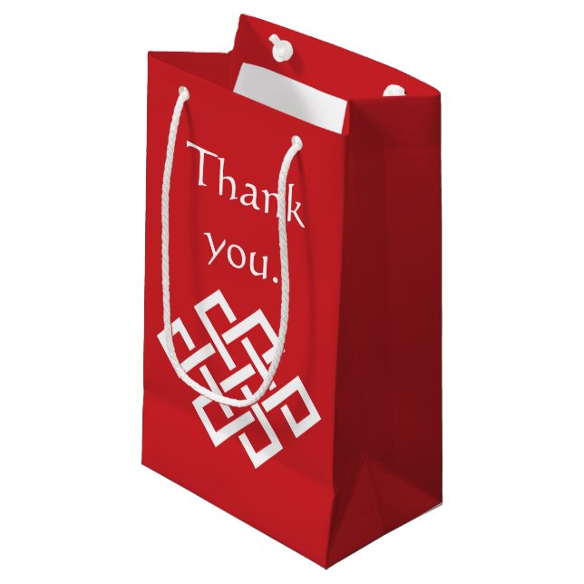 Élégance chinoise dans le sac cadeau cerise (Devant Angle)