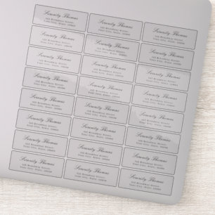 Élégance classique - étiquette d'adresse de retour