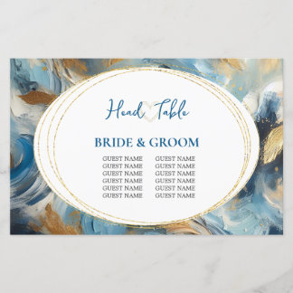 Élégance contemporaine : Liste d'invités Blue Whit