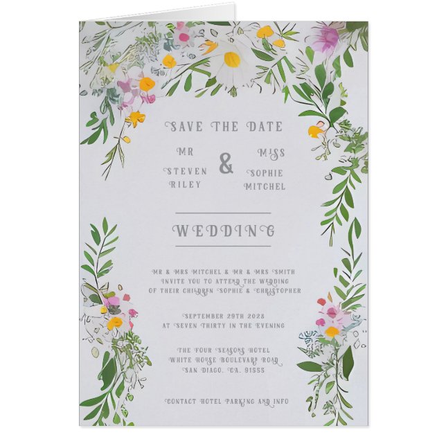 Élégance dans la collection de Mariages de fleurs (Devant)