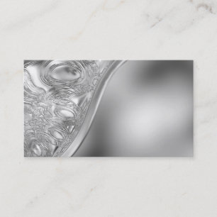 Élégance dans les cartes de visite argentés