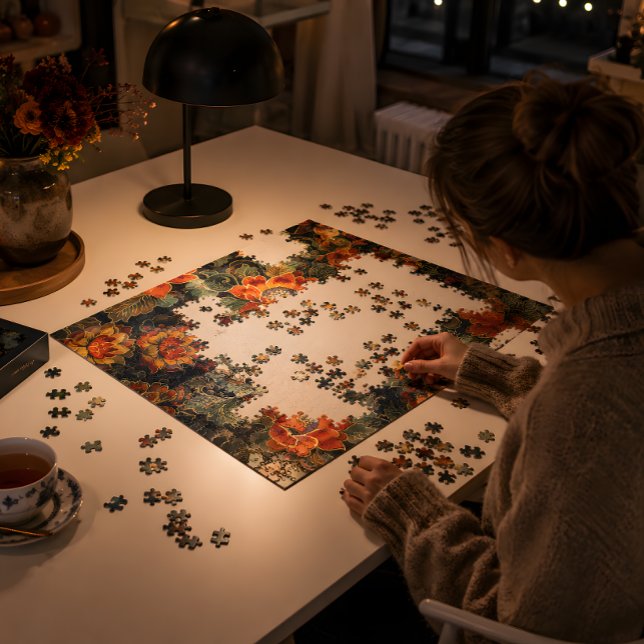 Élégance de la floraison vintage Puzzle (Créateur téléchargé)