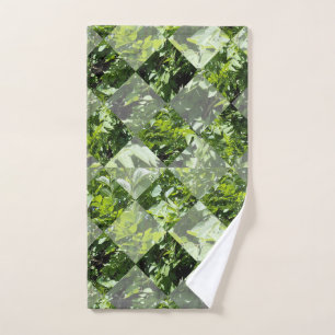 Élégance d'émeraude : Feuilles verts en coupe diam