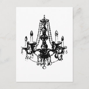 Élégance du lustre ~ Carte postale