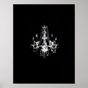 Élégance du lustre - Poster (Option Toile)