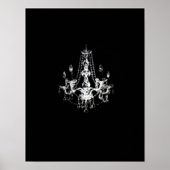 Élégance du lustre - Poster (option toile) (Devant)