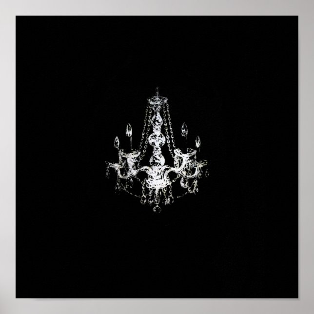 Élégance du lustre - Poster (option toile) (Devant)