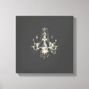 Élégance du lustre - Toile enveloppée