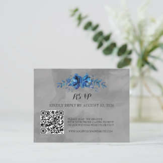 Élégance en fleurs : RSVP code QR 