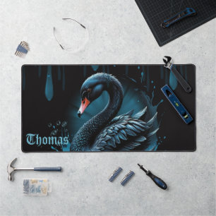 Élégance en mouvement, le cygne noir,