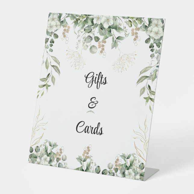 Élégance enchantée : Panneau Mariage verdoyant & o (Recto)