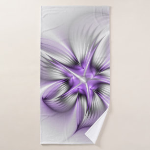 Élégance florale Art Abstrait Violet Fractal moder
