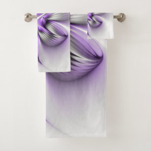 Élégance florale Art fractal violet abstrait moder