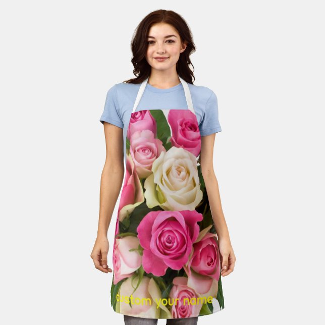 Élégance Florale – Jolivette tablier de fleurs pou (Porté)