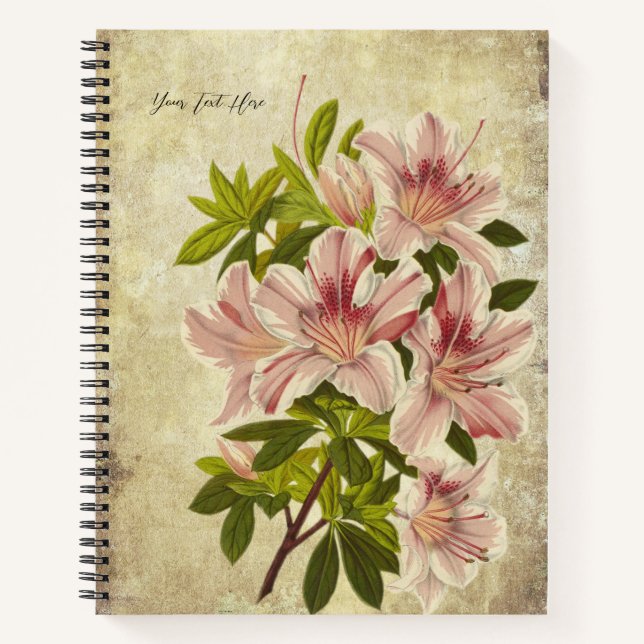 Élégance Florale : Le Cahier Hibiscus (Devant)
