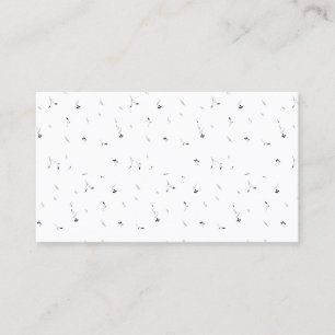 Élégance Florale Minimaliste   Cartes de Visite Pr