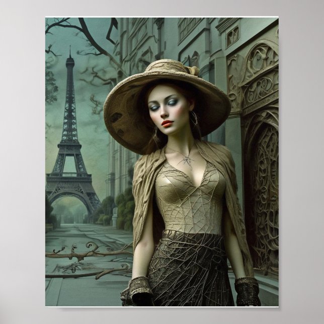 Élégance française Imprimer, Poster de valeur (Mat (Devant)