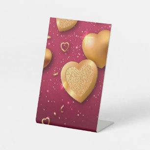 Élégance frappante : Signe de piédestal Maroon ave