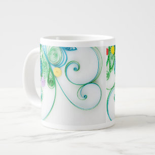 Elégance Froide Papier Quillé SnowflSpécialité Mug