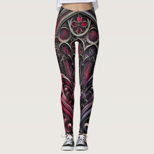 Élégance gothique Leggings de pleine longueur