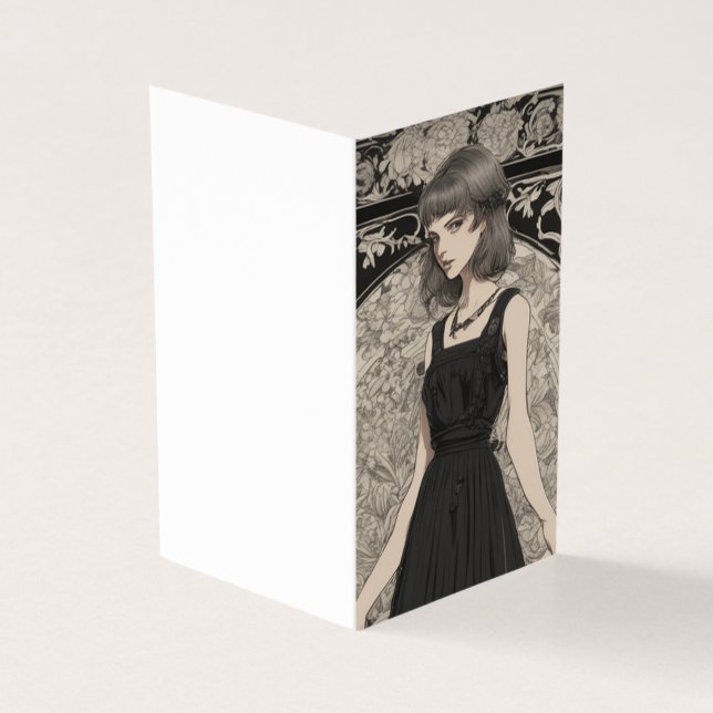 Élégance gothique romantique LBD Little Black Blan (Outside)