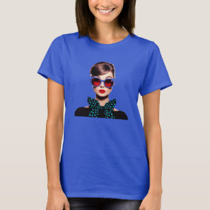 Élégance intemporelle : Audrey Hepburn T-Shirt ins