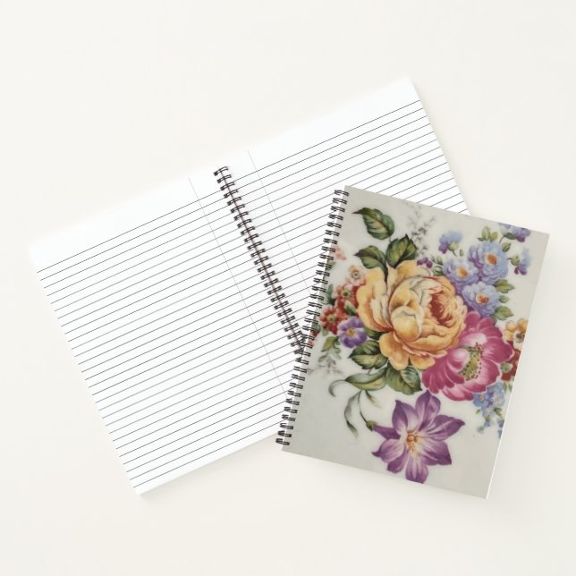 Élégance : Livre de notes florales inspirées de la (Intérieur)
