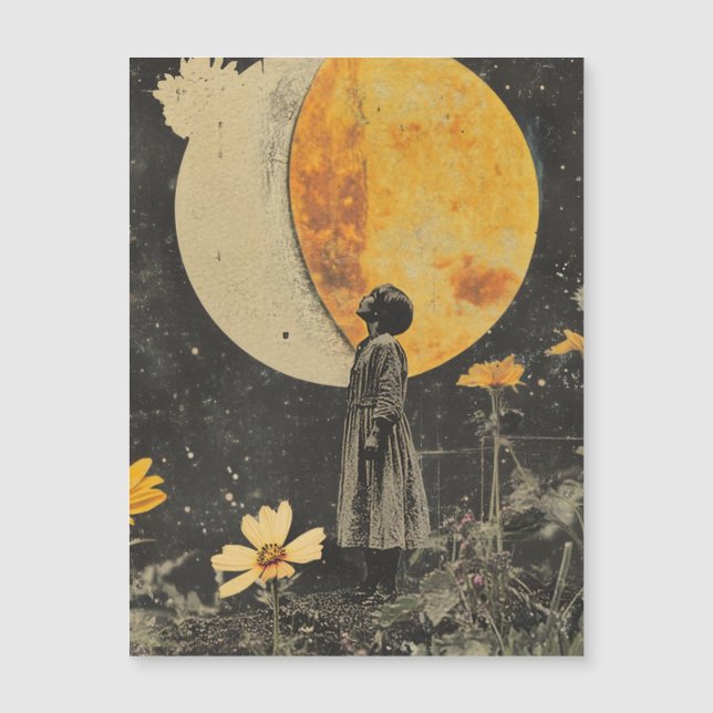 Élégance Lune - Femme avec Lune (Devant)