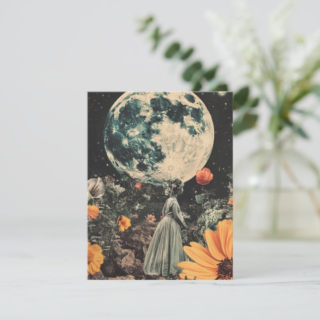 Élégance Lune - Femme avec Lune (3) (Debout devant)
