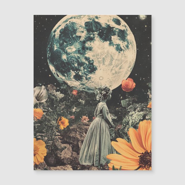 Élégance Lune - Femme avec Lune (3) (Devant)