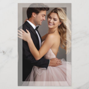 Élégance Moderne Menu de Mariage Photo