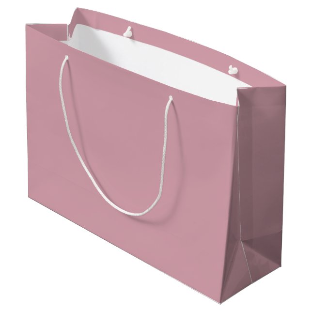 Elégance Muted - Grand sac cadeau Rose Misty (Dos Angle)