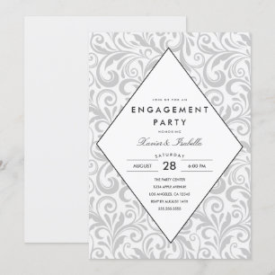 Élégance simple Invitation de la partie d'engage