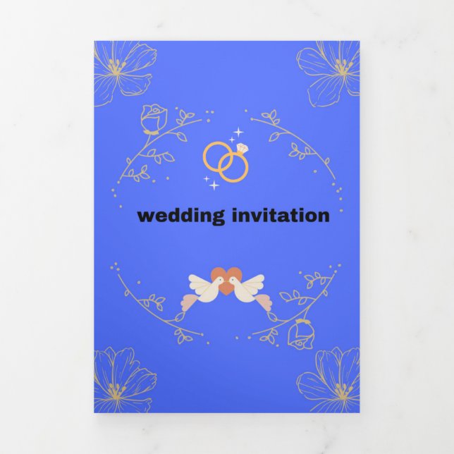 Élégance suprême : Cartes d'invitation de mariage  (Page de couverture)