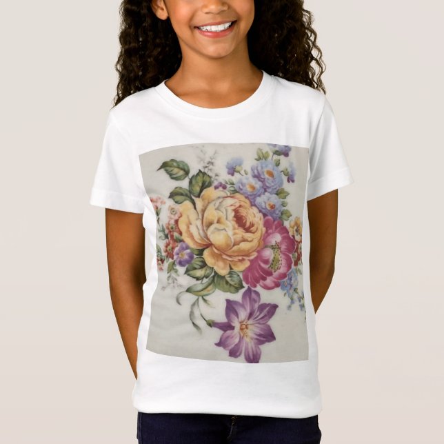 Élégance : T-shirt enfant d'inspiration porcelaine (Devant)