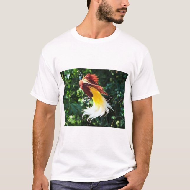 Elégance tropicale-Oiseau du Paradis T-shirt beaut (Devant)
