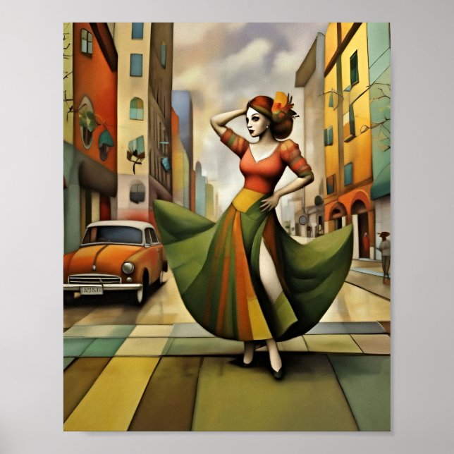 Élégance urbaine Imprimer, Poster de valeur (Matte (Devant)