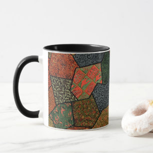 Élégance Vintage : Dessin de Tasse Polyédrique Col