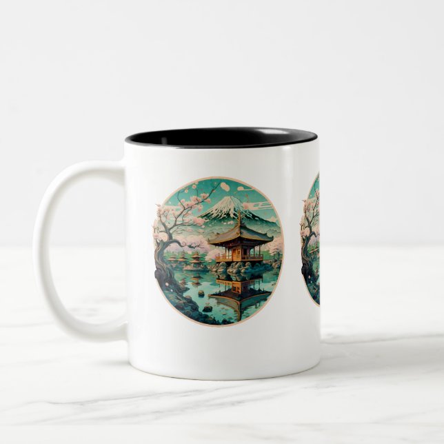 Elégance zen : Mug en céramique d'inspiration japo (Gauche)