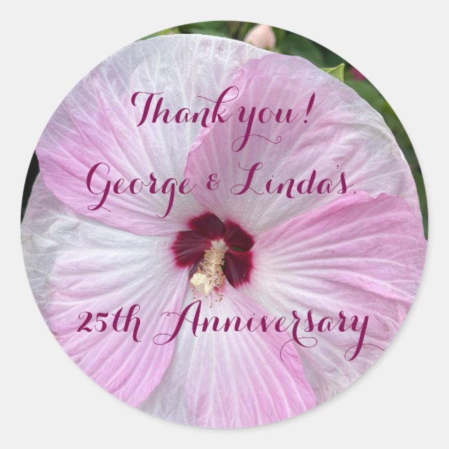 Élégant, 25e anniversaire, Sticker classique (Devant)