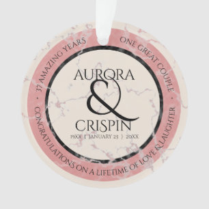 Élégant 37e anniversaire du Mariage Alabaster