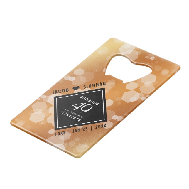 Élégant 49ème anniversaire de Mariage de cuivre (Devant Angle)